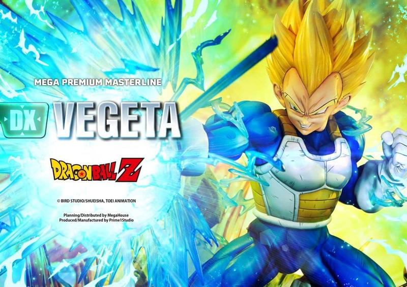 Estátua Super Saiyan Vegeta Deluxe - Dragon Ball Z - Mega